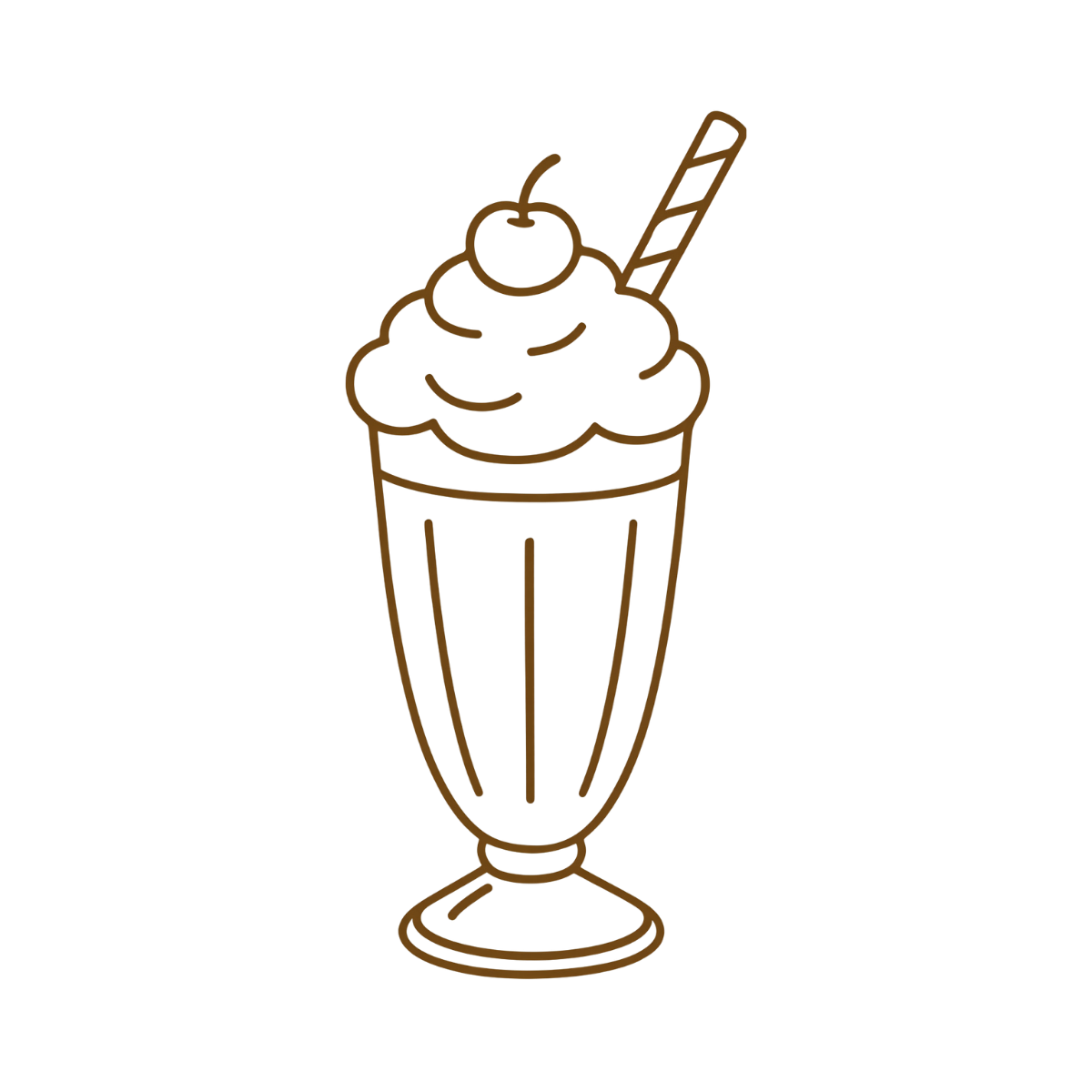 Milkshake drawing